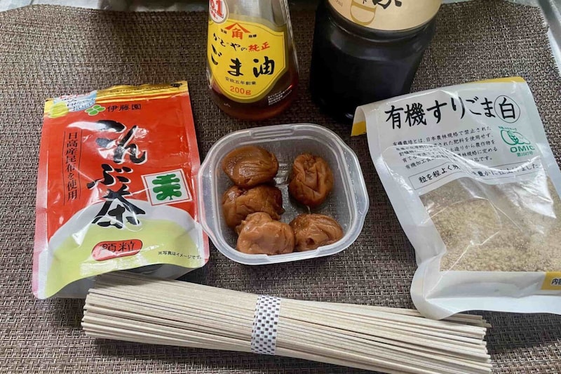 ネバネバ梅だれそば