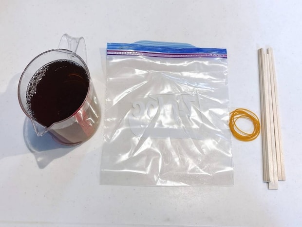 麦茶で「氷棒」