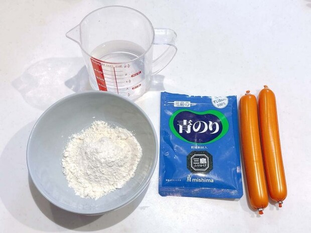 おさかなのソーセージの磯辺揚げ