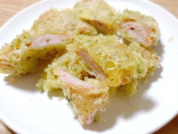 おさかなのソーセージの磯辺揚げ