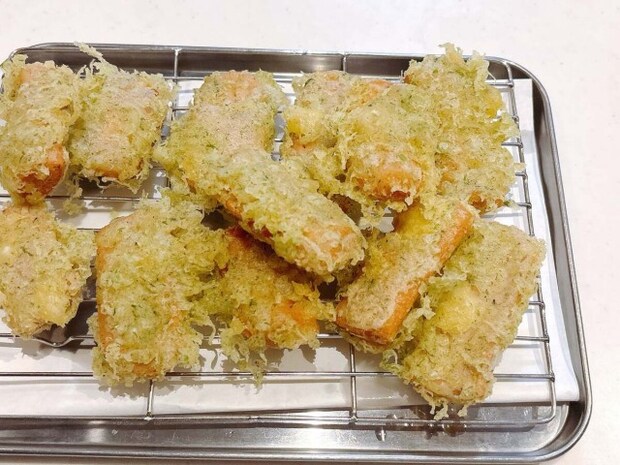 おさかなのソーセージの磯辺揚げ