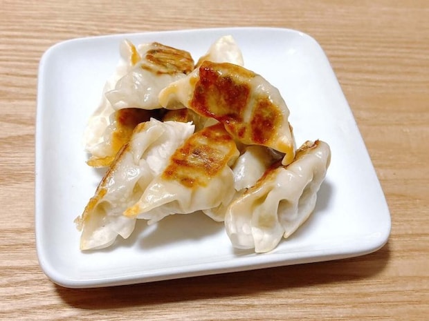 ホットサンドメーカーで餃子