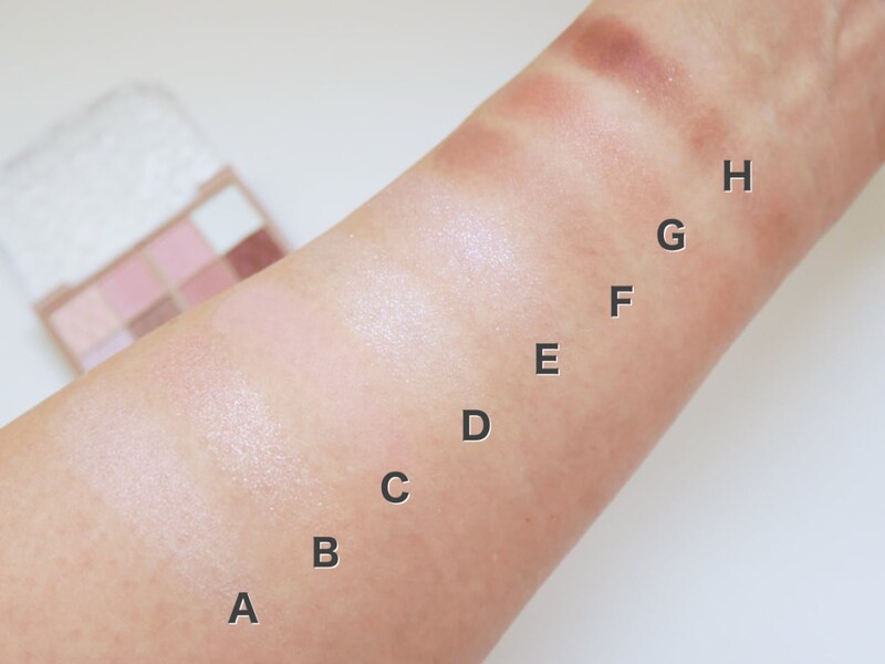 キャンメイク プティパレットアイズ 06シュガーラルム 発色