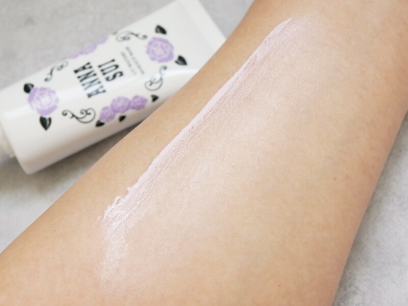 アナスイ UVウォータリーベース 02パープル 仕上がり