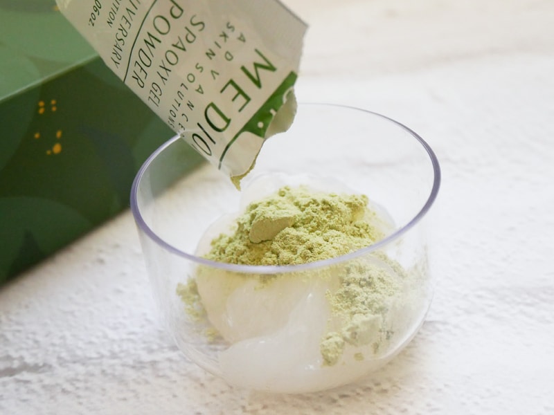 ドクターメディオン 炭酸ジェルパック 抹茶パウダー そのもの