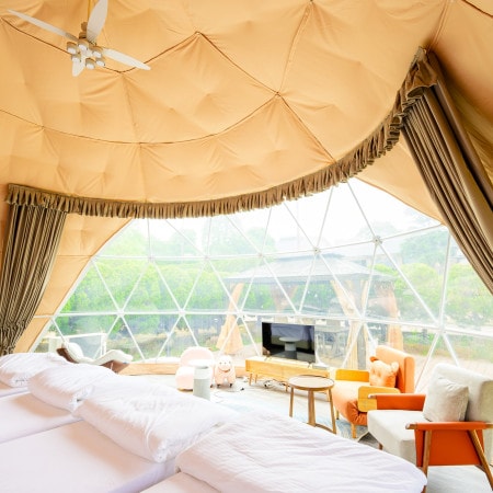 子ども連れだから……なんて不安はなし!この秋の行楽はラグジュアリーな「グランピング」でキマリ