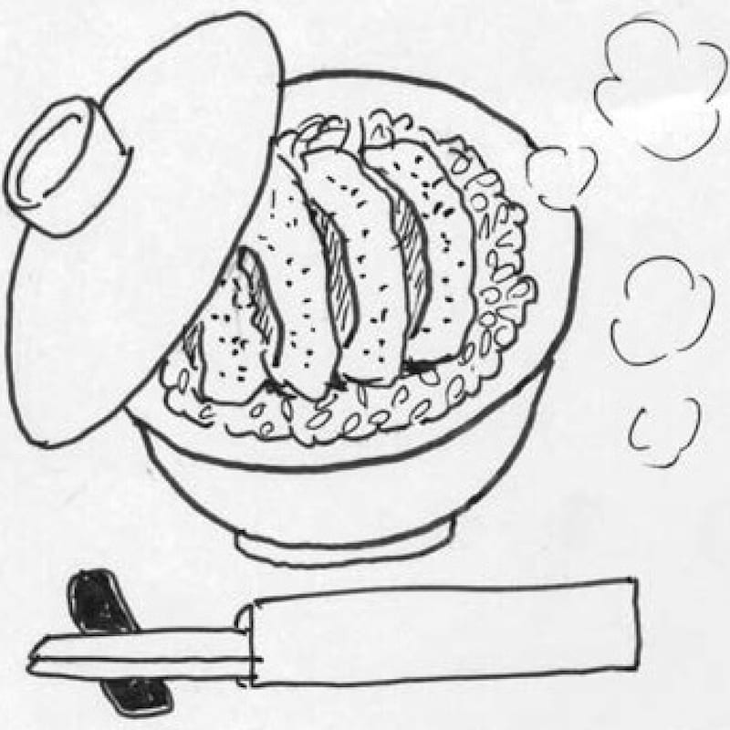 漫画家・弘兼憲史の男子厨房に入るべし！〈カツ丼〉超簡単！市販のトンカツに三つ葉の彩りで映えを！