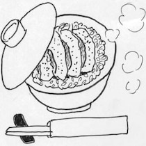 漫画家・弘兼憲史の男子厨房に入るべし！〈カツ丼〉超簡単！市販のトンカツに三つ葉の彩りで映えを！