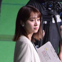 【発見撮】フジテレビ入社1年目・吉岡恵麻アナが春高バレー取材！元「ミス日本」が歩む「看板スポーツキャスター路線」