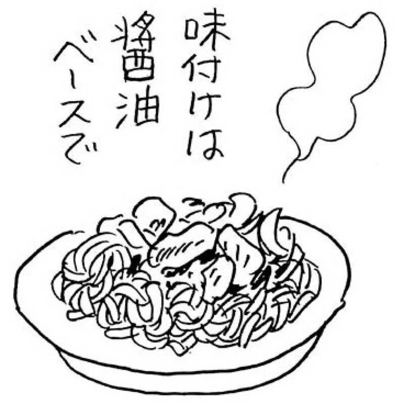 漫画家・弘兼憲史の男子厨房に入るべし!〈焼きうどん〉最後に削り節をかければふわふわと揺れて食欲増進