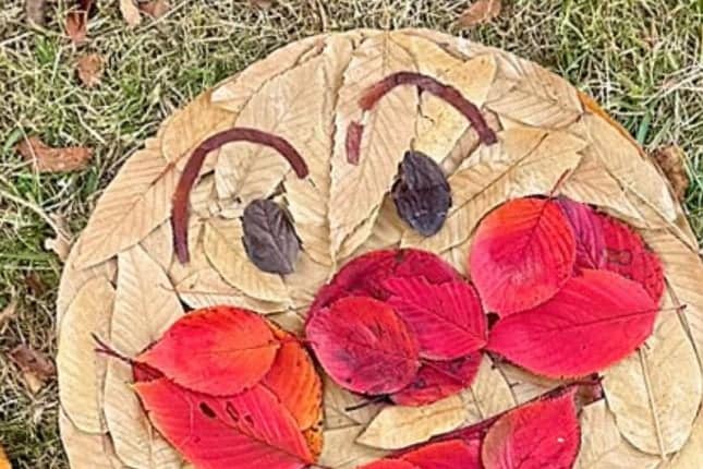 「え、AIじゃないの!?」落ち葉で国民的ヒーロー『アンパンマン』を再現 驚異の完成度に「びっくり」