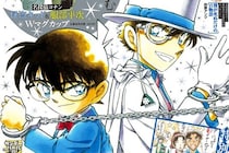 「毛利探偵事務所」前で声優・山口勝平さんが「真実はいつも一つ」ポーズ　怪盗キッドとの2ショットも
