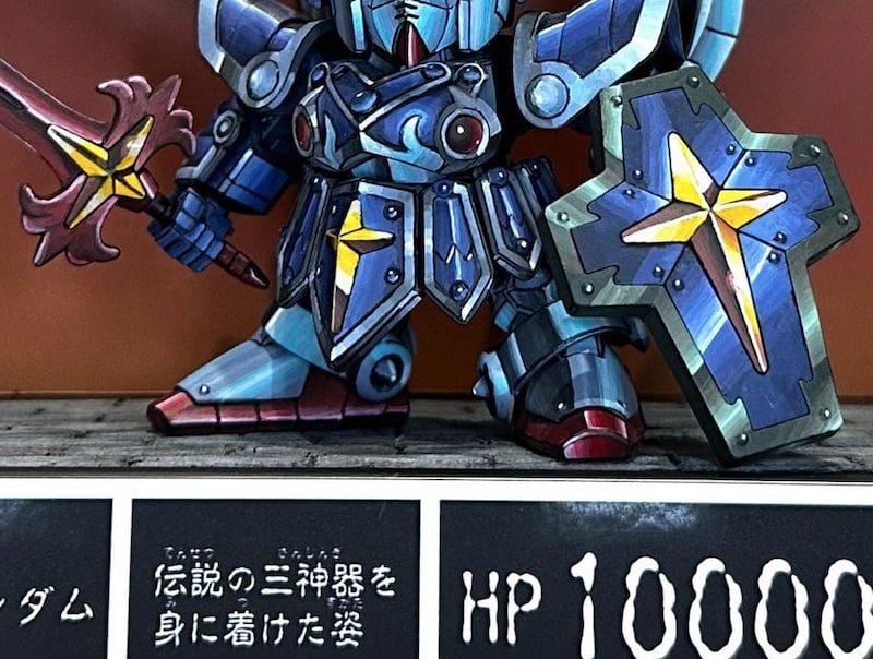 「まるでイラストみたい！」『SDガンダム』カードダス再現の“騎士ガンダム”立体化に「カッコ良すぎ」と絶賛の声