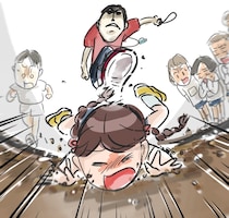 【漫画】激しい体罰で恐れられる教師　1人の生徒が“反乱”を起こすが…？　担任の迫力に「怖っ」【作者インタビュー】