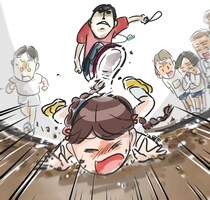 【漫画】激しい体罰で恐れられる教師　1人の生徒が“反乱”を起こすが…？　担任の迫力に「怖っ」