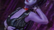 【画像】え…っ！「妖艶すぎて…」こちらが『ドラクエ』“魔性の紫肌バニーキャラ”の美麗コスプレ写真です（5枚）