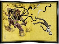 初号機が雷神に…！？　『エヴァ』が国宝と出会った「風神雷神図屏風」全5作品発売