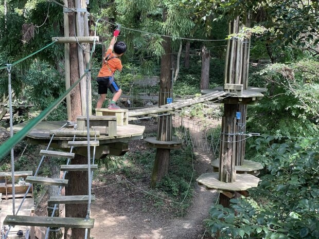 【茨城】自然の中でスリルを満喫!フォレストアドベンチャーつくば!