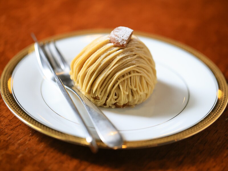 「笠間地栗のモンブラン」850円（税抜）。使用する栗は、地元農家から直接仕入れた厳選素材のみ