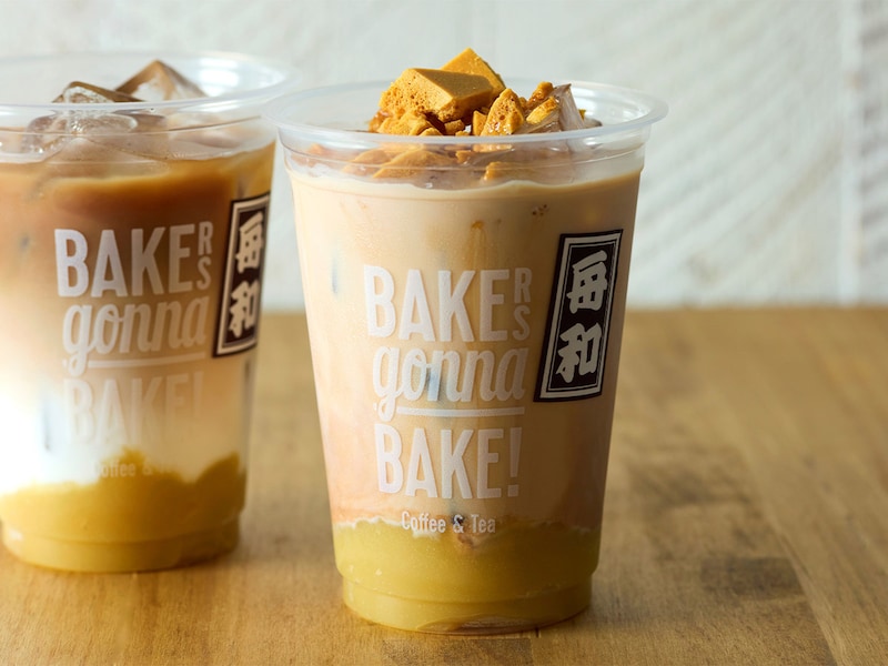 『舟和』のお芋＆ハニカムトフィーミルクティー アイス