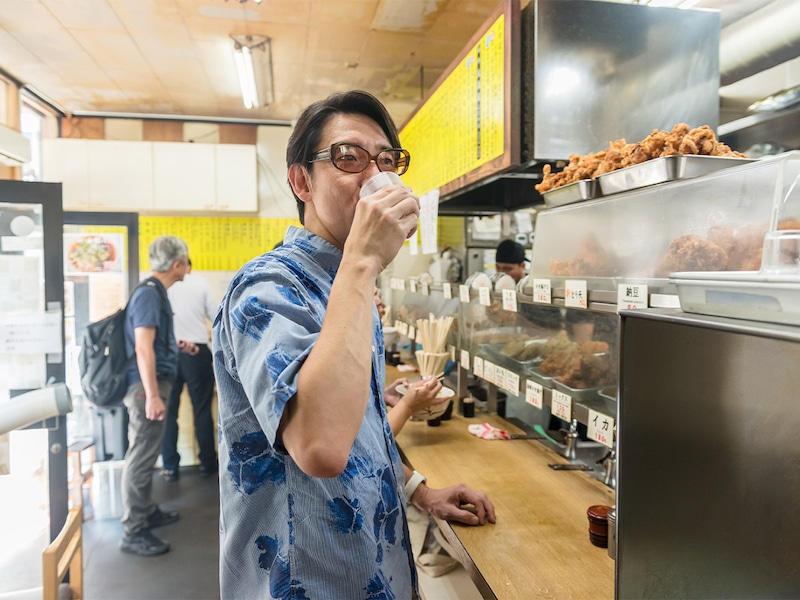 最後に飲む冷たい水がまた最高