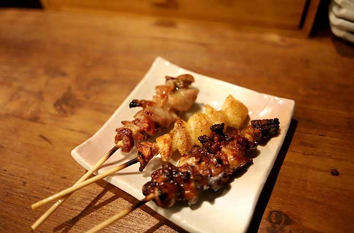 純鶏 + ひねさんか + つなぎ 各160円