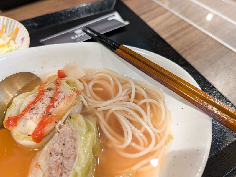 旨味をたっぷり吸ったパスタも美味