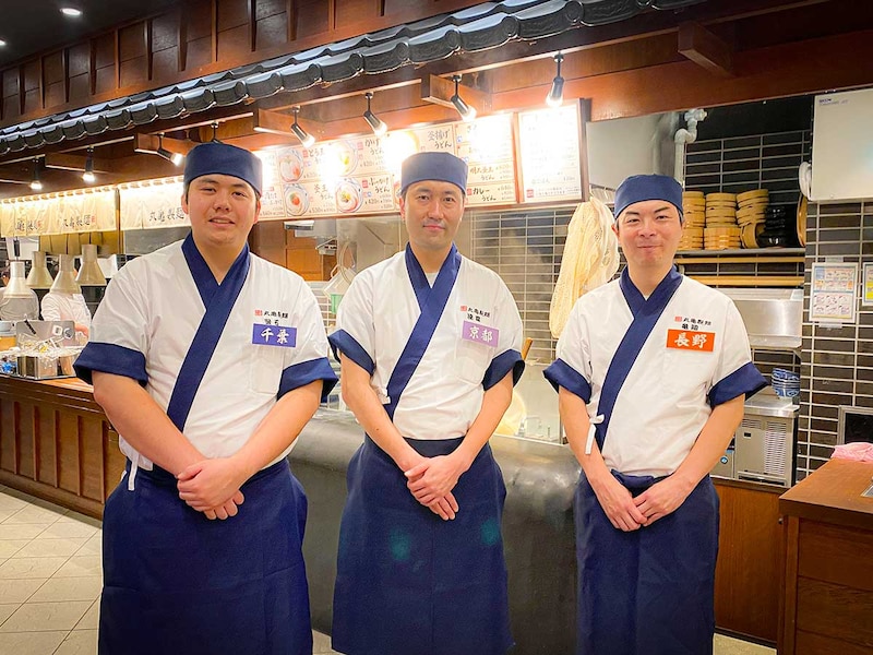 左から、竪石 鼓太郎さん（千葉県）、達富 良和さん（京都府）、亀岡 紘希さん（長野県）