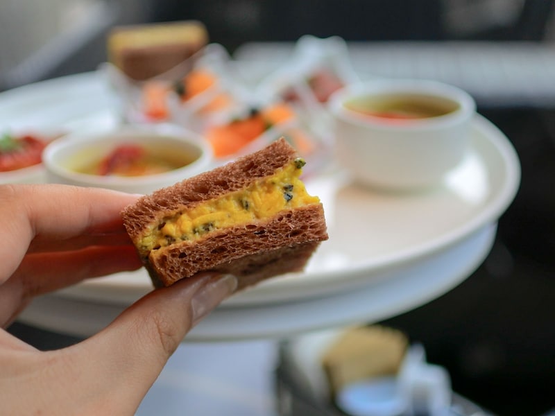 「プラントベースエッグ＆トリュフのサンドウィッチ」