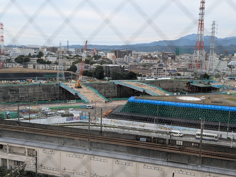 工事中の神奈川県駅（仮称）
