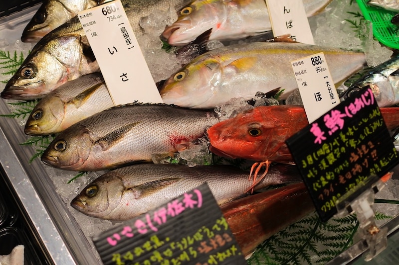 取材当時の鮮魚売り場