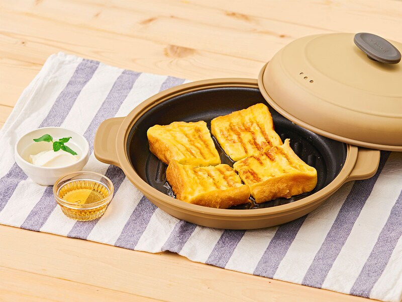 ラウンド型で焼いたフレンチトースト