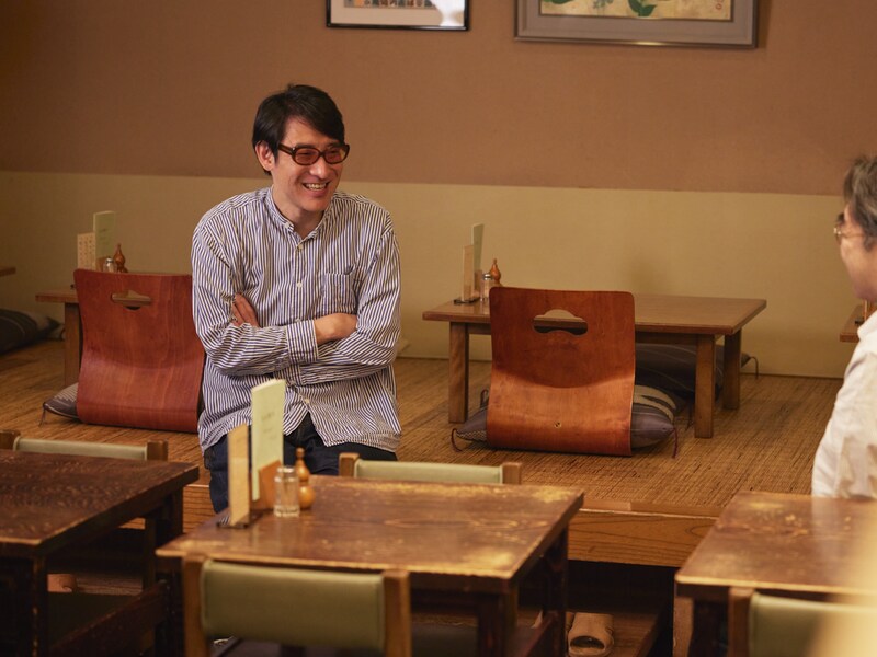 食後はご主人と蕎麦談義に花が咲く