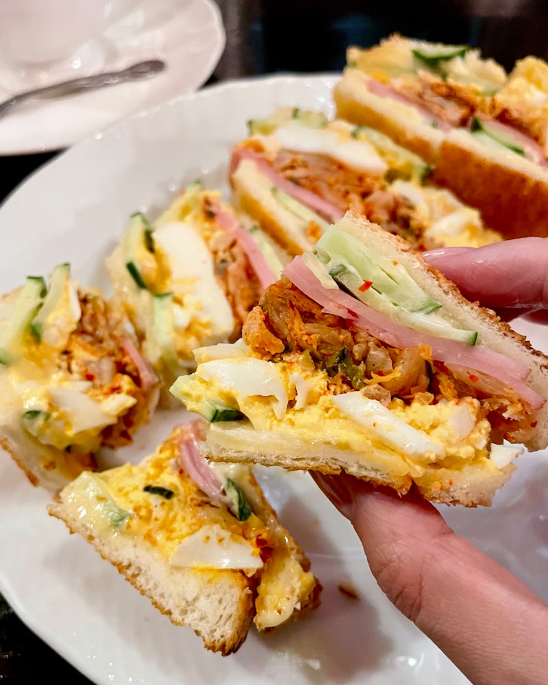 「特製キムチサンド コーヒーセット」1100円