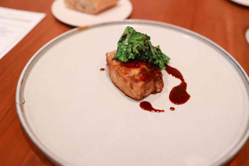 「メカジキのグリル オレンジ風味の照り焼きソース」