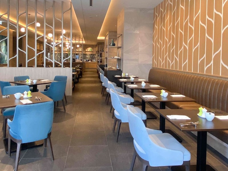 朝食ビュッフェの会場