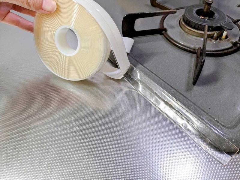 ハサミで好きな長さにカットできる