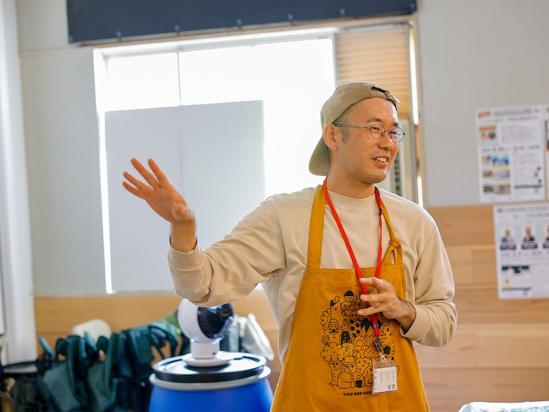 「オリーブオイルは調味料」と語るオーナーの峰尾さん