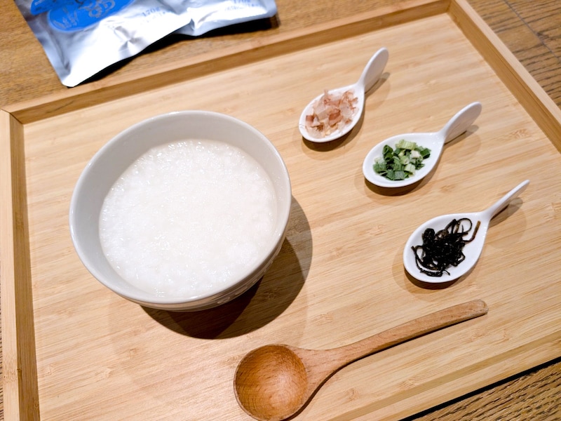 シンプルな味わいだからこそ、調味料をかけたり、薬味やおかずを用意したり自分なりのアレンジを楽しめます