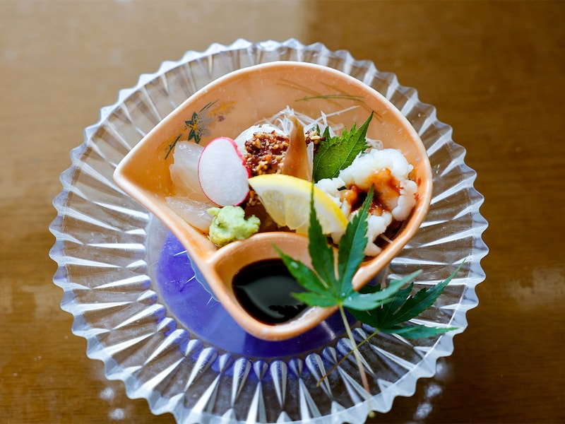 「瀬戸内 鯛 鱧 胡麻醤油あしらい一式」