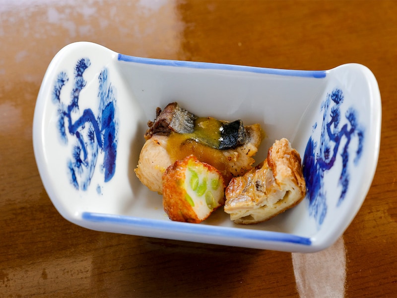 「江田島 さわら 木の芽味噌 薩摩揚げ 占地のキッシュ」