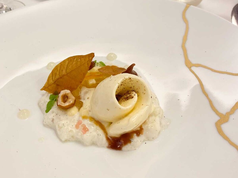 デザート「福井県産コシヒカリのリオレ」 [食楽web]