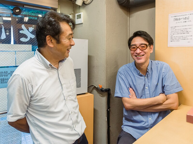 最後に店主の山崎能孝（よしたか）さんと蕎麦談義