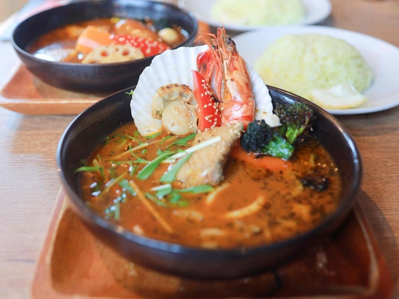 オーダーしたのは「海の恵シーフードスープカレー」