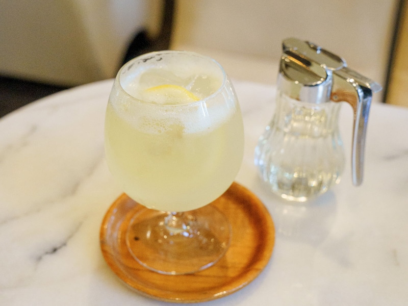 この日の目的は「レモンスカッシュ」700円