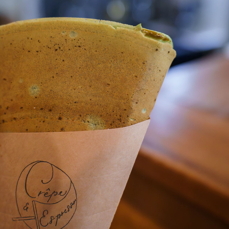 「抹茶キャラメルと生クリーム」