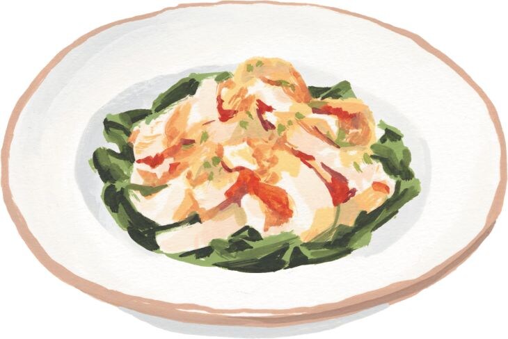 「蒸し鶏の香味ソース」