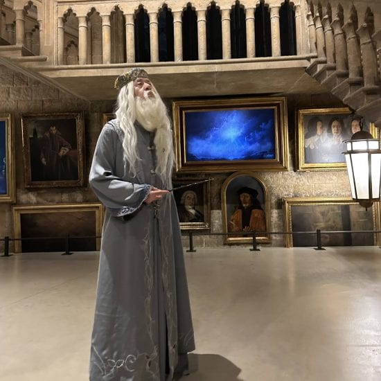 ハリー・ポッターの体験型施設「スタジオツアー東京」で撮影