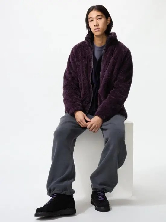 フリースワイドパンツ/丈長め