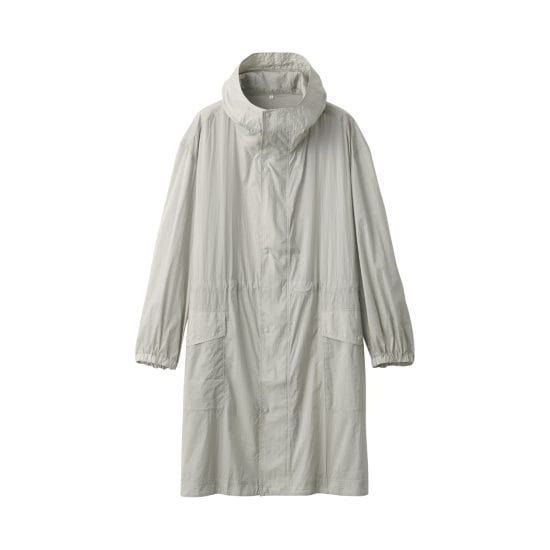 紳士軽量撥水ナイロンフード付きコート(無印良品)